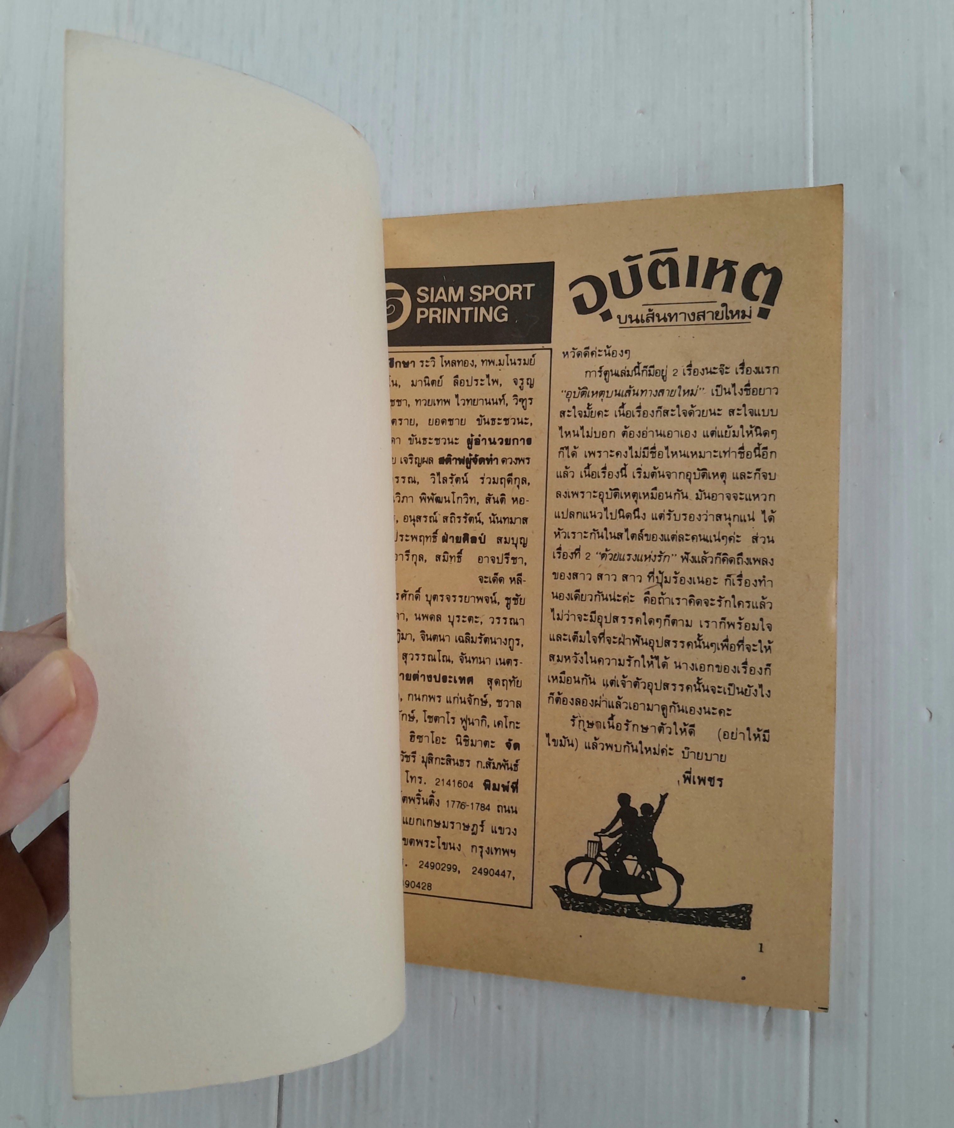 อุบัติเหตุบนเส้นทางสายใหม่ (เล่มเดียวจบ) / Kazama Hiroko