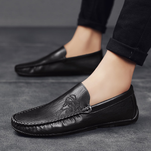 รองเท้าหนังผู้ชาย มีไซส์39-44 รองเท้าโลฟเฟอร์ชาย Slip-On Shoes