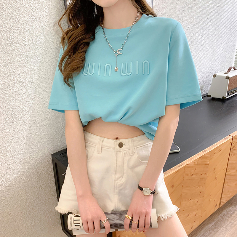 เสื้อผ้าวัยรุ่นเกาหลี เสื้อยืดวัยรุ่นผู้หญิง มีขนาด S M L XL