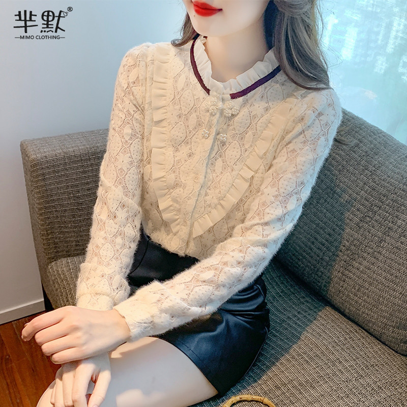 เสื้อลูกไม้ เสื้อเชิ้ตแขนยาว
