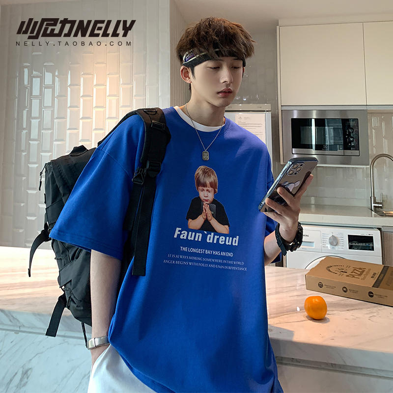 เสื้อยืดคอกลม ผู้ชาย เสื้อยืดผู้ชายเกาหลี เสื้อยืดเกาหลี แบรนด์ NELLY