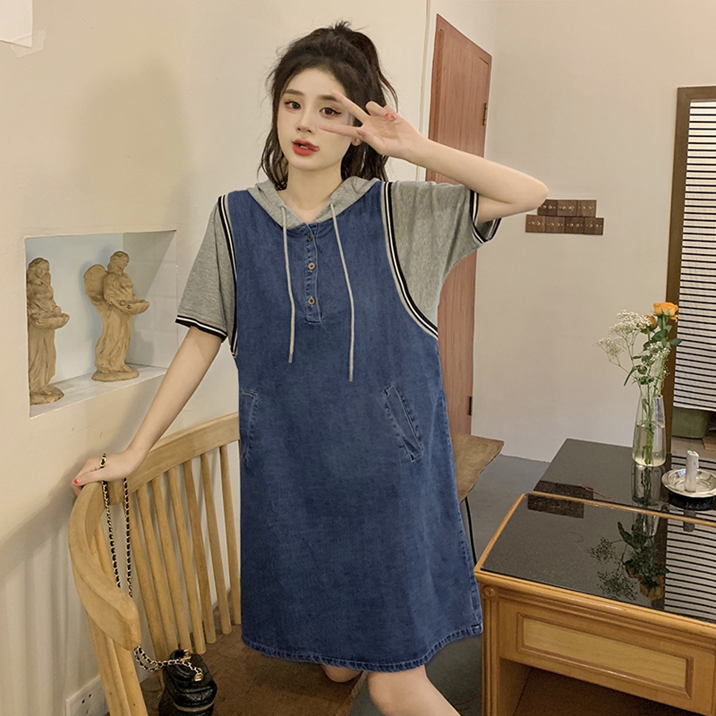 เดรสวัยรุ่น-เดรสคนอ้วนวัยรุ่น L-4XL(อก38-46 นิ้ว)