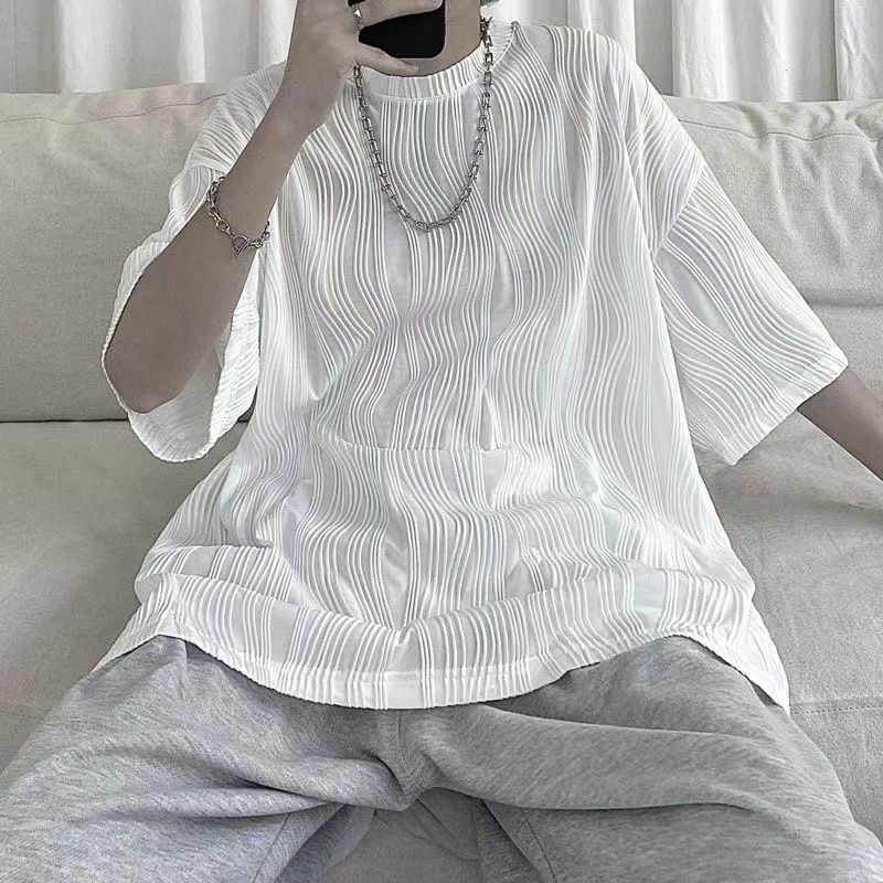 เสื้อยืดผู้ชายอ้วน S-5XL(อกเสื้อ39-51นิ้ว)