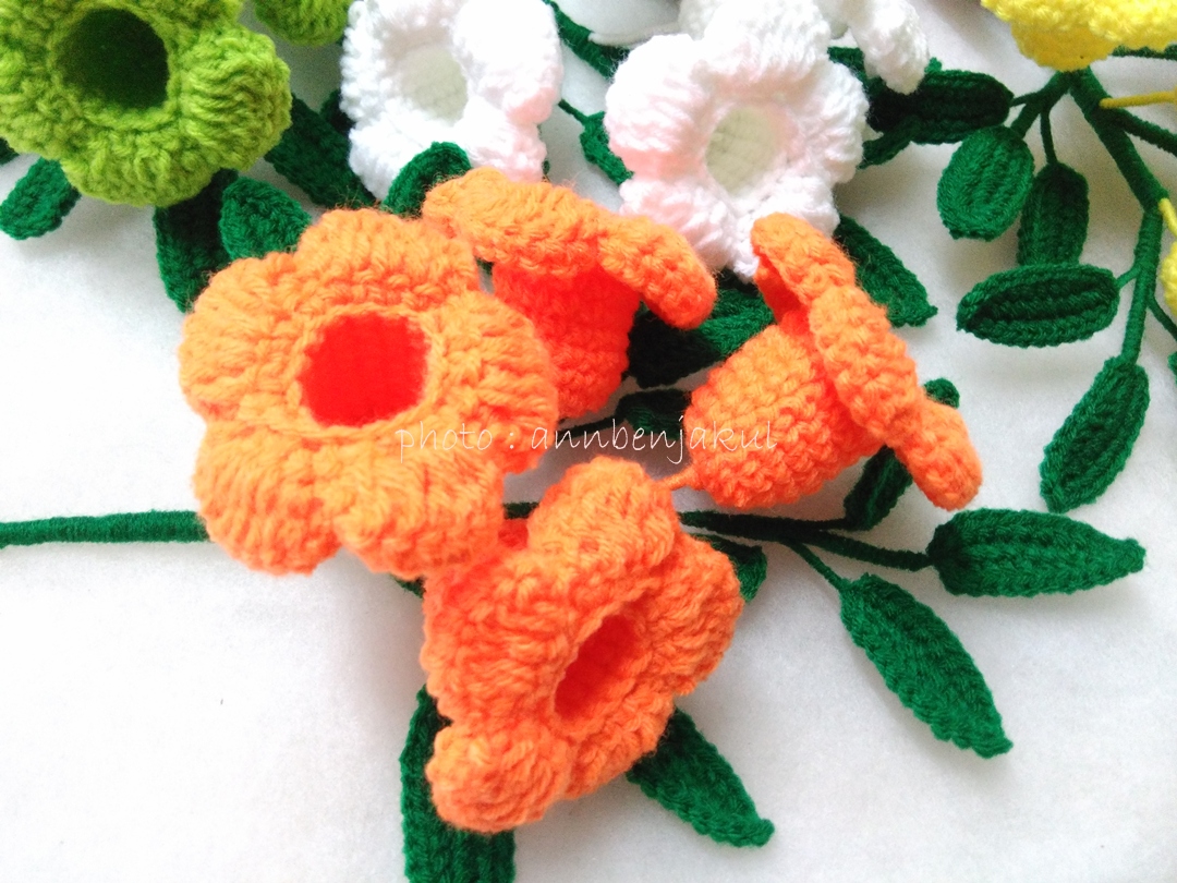 บานบุรีถัก สีส้ม