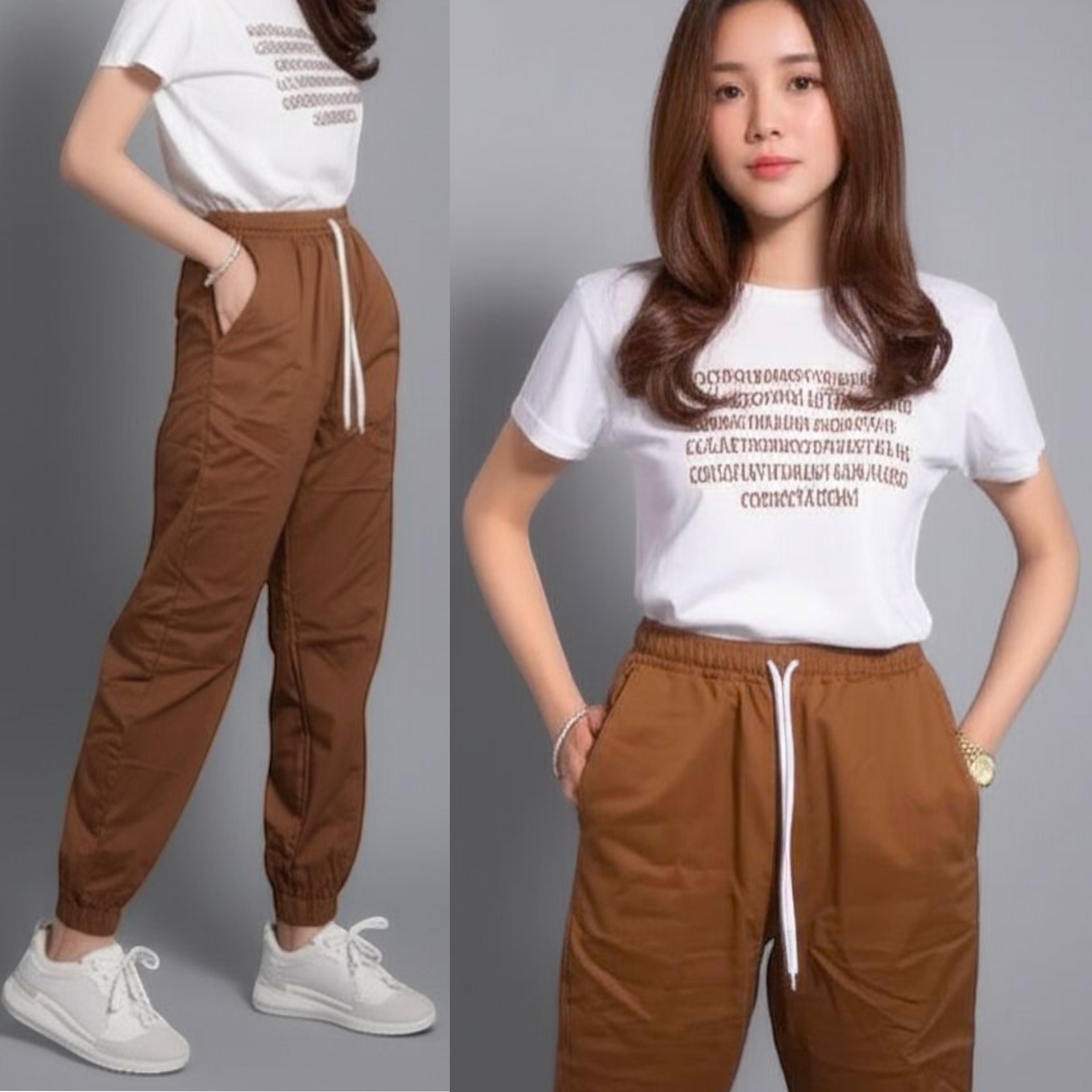 Trousers430 กางเกงขายาวเอวยืดปลายขาจัมพ์ มีกระเป๋าข้าง ผ้าคอตตอนยีนส์เนื้อหนาอย่างดีสีพื้น (ใส่ได้ทั้งชายและหญิง) มี 4 สี เขียวขี้ม้า, น้ำตาลเข้ม, น้ำตาลทอง, กรมท่า