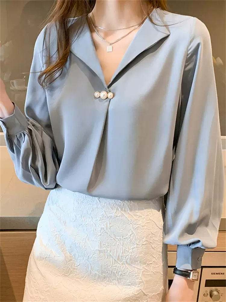 เสื้อลูกไม้ เสื้อเชิ้ตแขนยาว