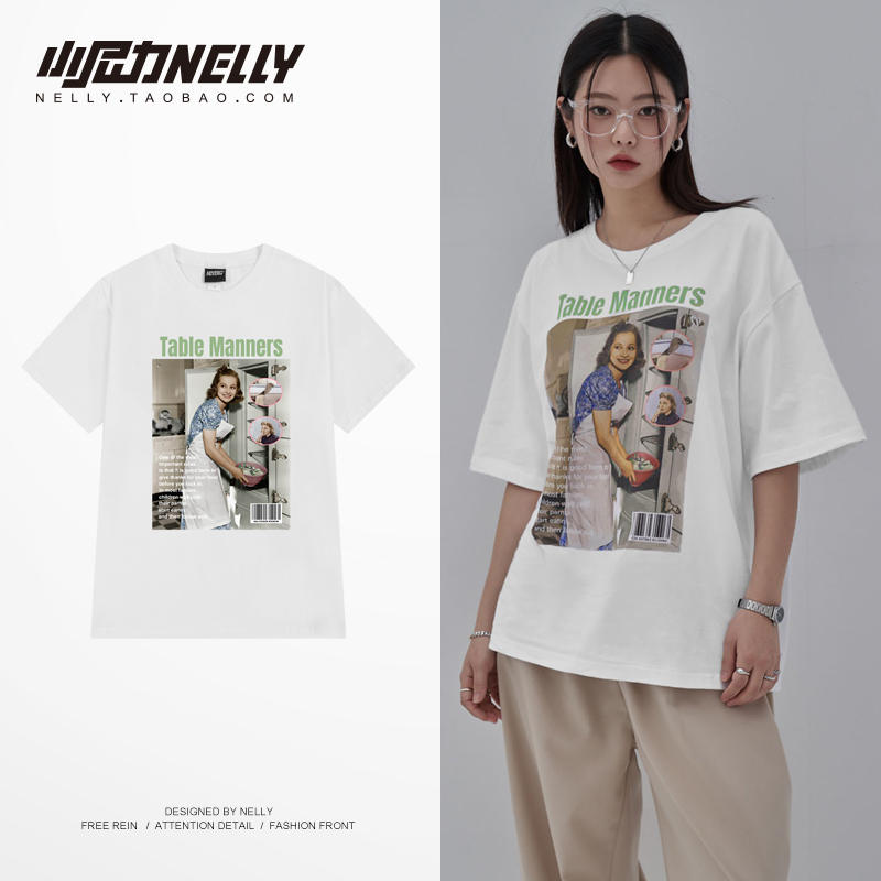 เสื้อยืดคอกลม ผู้ชาย เสื้อยืดผู้ชายเกาหลี เสื้อยืดเกาหลี แบรนด์ NELLY