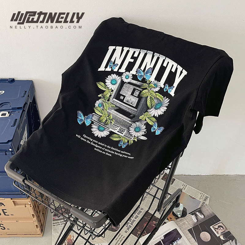 เสื้อยืดคอกลม ผู้ชาย เสื้อยืดผู้ชายเกาหลี เสื้อยืดเกาหลี แบรนด์ NELLY