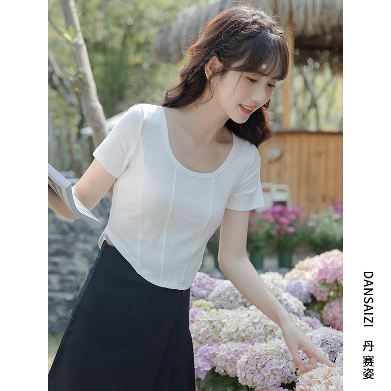 เสื้อผ้าวัยรุ่นเกาหลี เสื้อยืดวัยรุ่นผู้หญิง มีขนาด S M L XL
