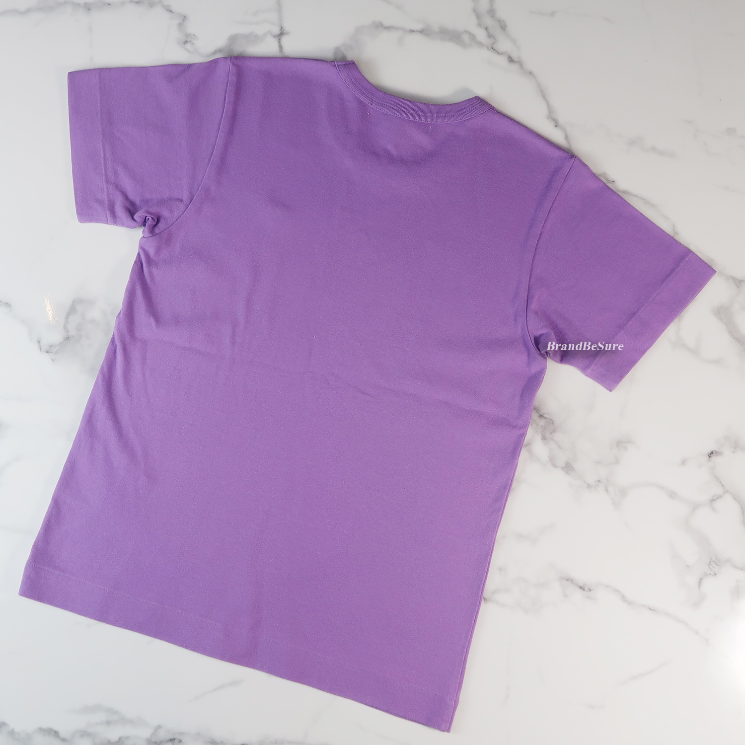 Comme Des Garcons Play Violet Cotton Red Heart Short Tee Size S