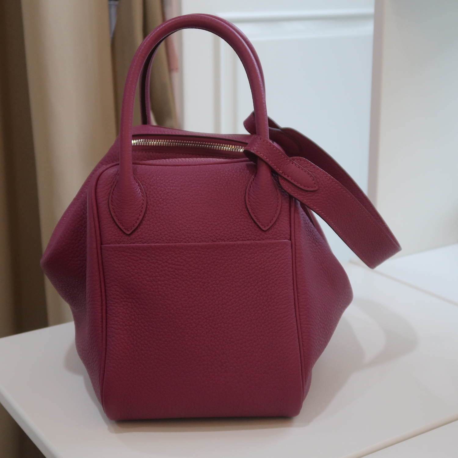 Hermes Tosca Clemence Leather Lindy 30 PHW