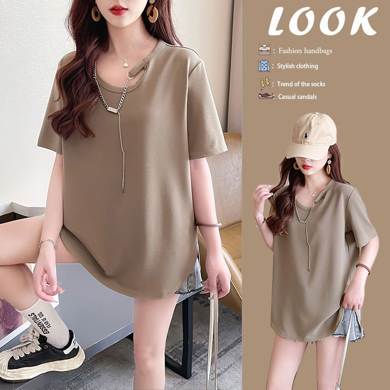 เสื้อยืดคนอ้วนแบบโอเวอร์ไซส์แบบ ulzzang fashion สนใจทักแชท