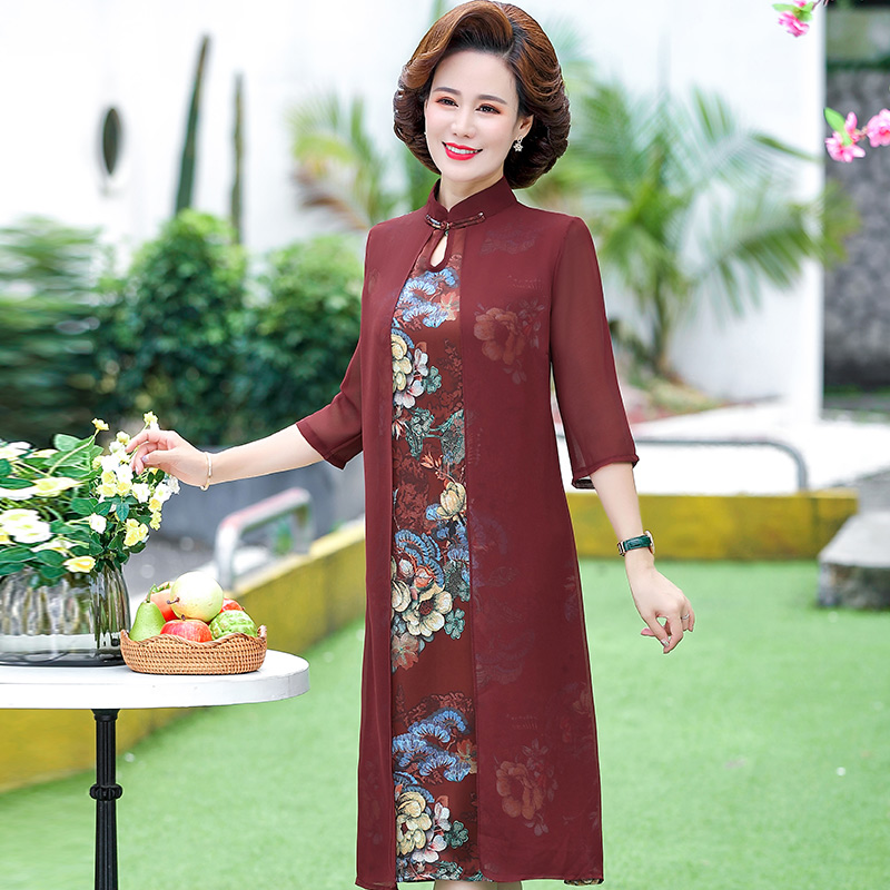เดรสวัยผู้ใหญ่40-60ปี เดรสคุณแม่ ชุดเดรสทำงานวัยผู้ใหญ่ แบรนด์ MAMA DRESS