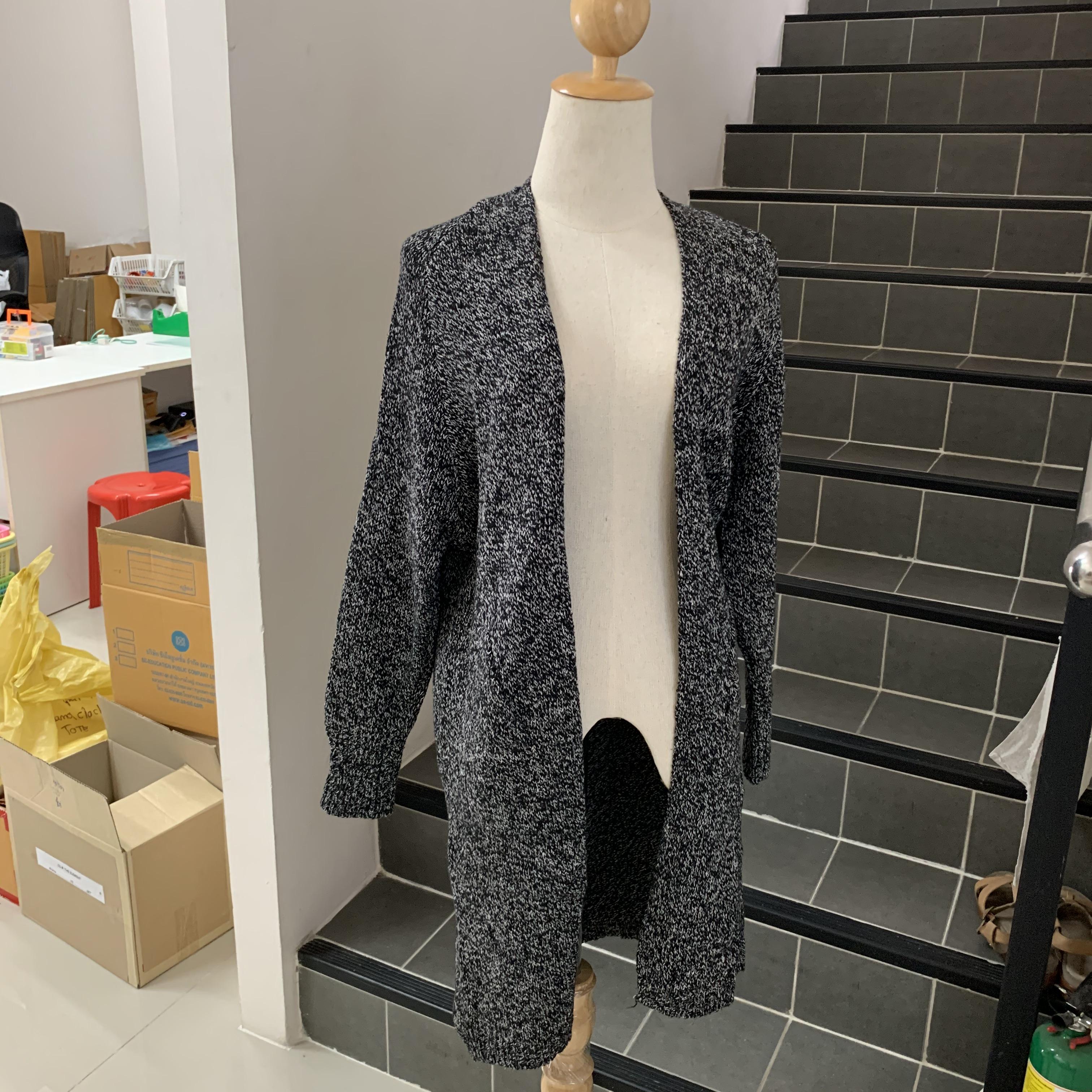 เสื้อคลุมกันหนาว ไหมพรม พร้อมส่ง เรียบหรู