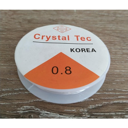 เอ็นยืดร้อยลูกปัด Crystal Tec ขนาด 0.8