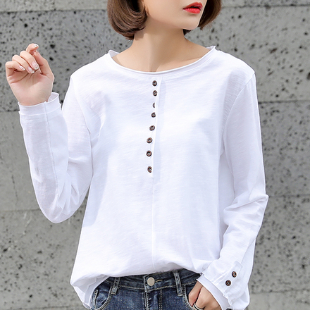 เสื้อยืดแขนยาวแฟชั่น เสื้อยืด T-shirt แขนยาว