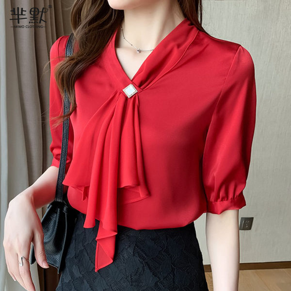 เสื้อชีฟองเกาหลี เสื้อชีฟองสวยๆ