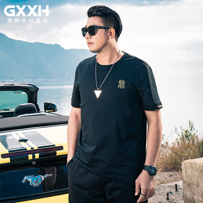 เสื้อยืดผู้ชายอ้วน S-5XL(อกเสื้อ39-51นิ้ว)