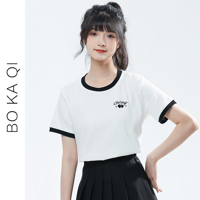 เสื้อผ้าวัยรุ่นเกาหลี เสื้อยืดวัยรุ่นผู้หญิง มีขนาด S M L XL