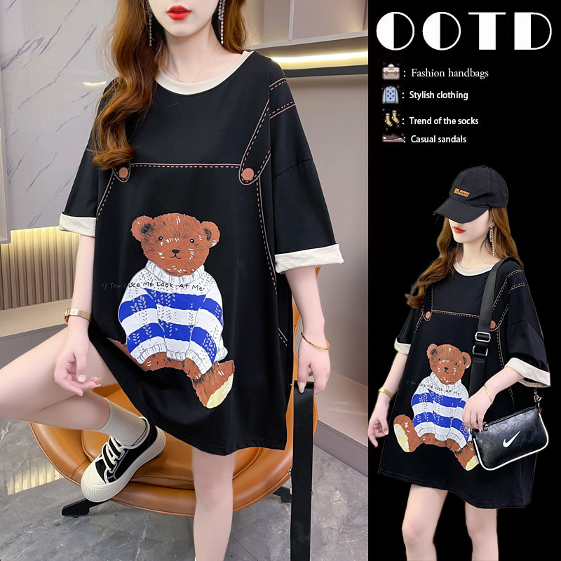 เสื้อยืดคนอ้วนแบบโอเวอร์ไซส์แบบ ulzzang fashion สนใจทักแชท
