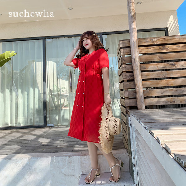 เดรสคนอ้วนวัยรุ่น (อกใหญ่43-53 นิ้วโดยประมาณ)หมดสต็อกเร็วสอบถามก่อนสั่งซื้อ