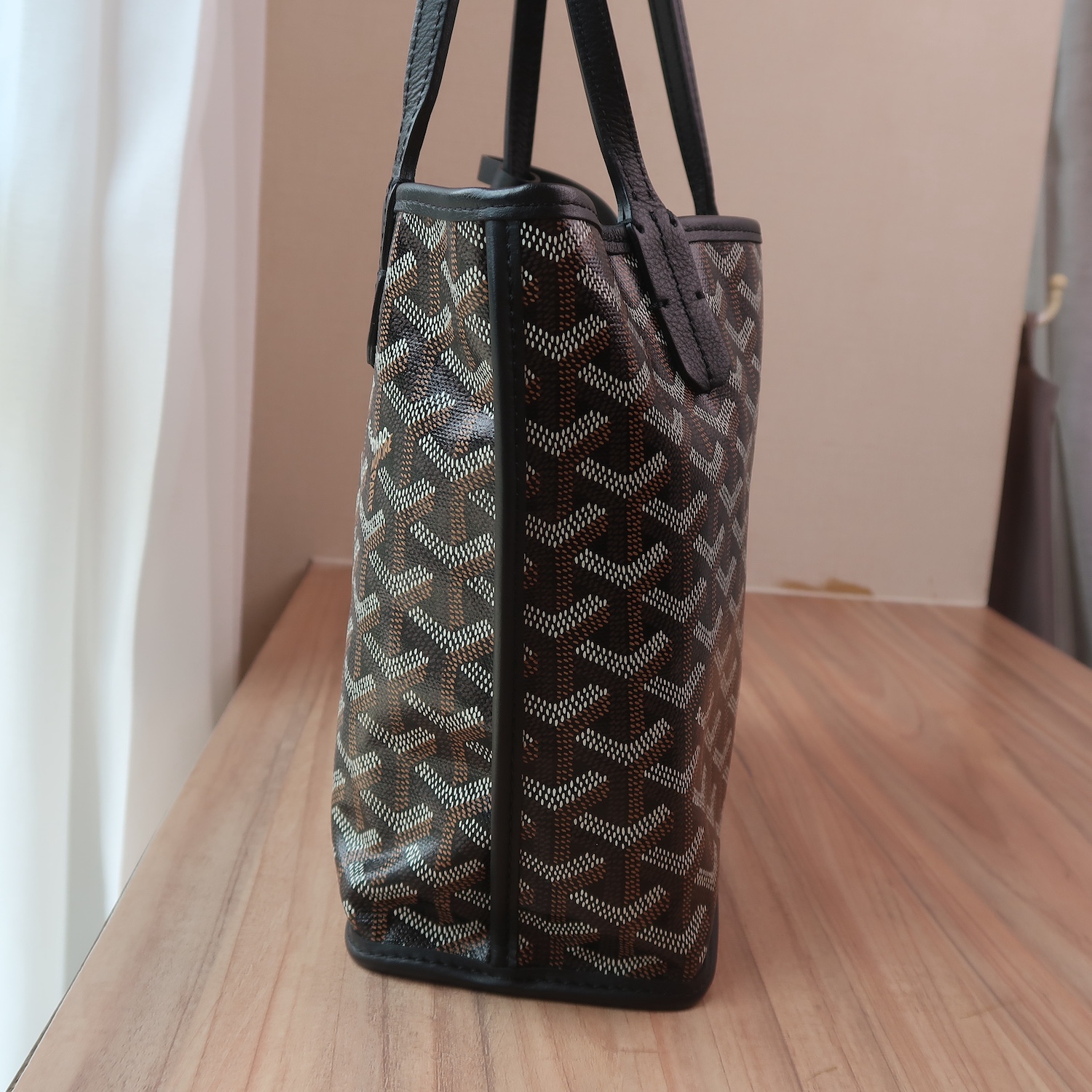 Goyard Black Monogram Heart Anjou Mini Bag (Full Set 2024)