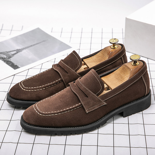 รองเท้าหนังผู้ชาย มีไซส์39-44 รองเท้าโลฟเฟอร์ชาย Slip-On Shoes