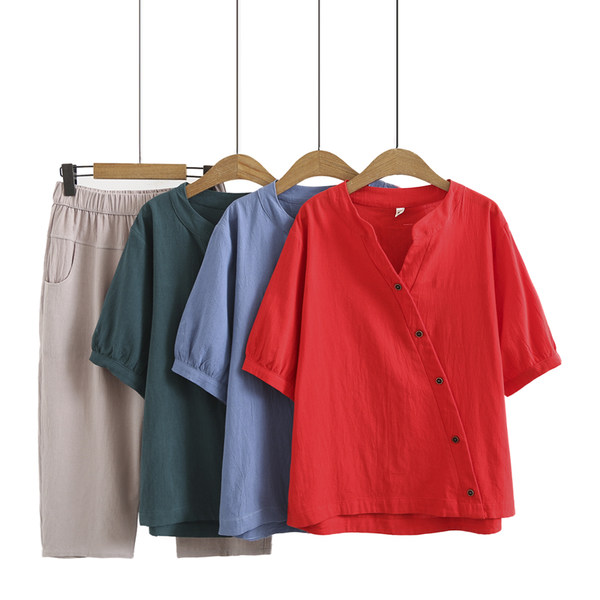 เสื้อลินินสไตล์ผู้ใหญ่ เสื้อคุณแม่ เสื้อผู้ใหญ่ แบรนด์ LININ