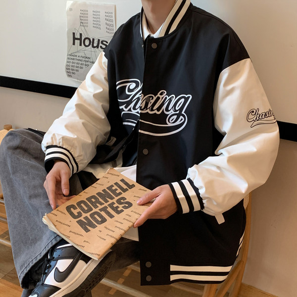 เสื้อแจ็คเก็ตเบสบอล เสื้อคลุม เสื้อแขนยาวสไตล์เกาหลี