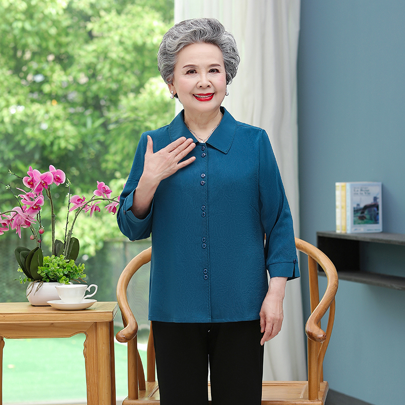 เสื้อคุณยาย เสื้อผู้วัยอายุ60-70ปี มีขนาด L-4XL(อกประมาณ35-45นิ้ว)