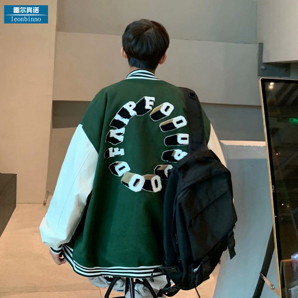 เสื้อแจ็คเก็ตเบสบอล เสื้อคลุม เสื้อแขนยาวสไตล์เกาหลี