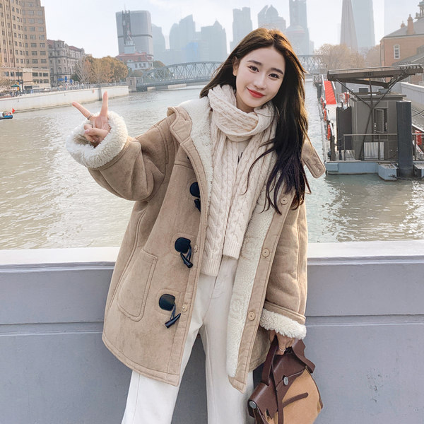 เสื้อโค้ท เสื้อโค้ทกันหนาว เสื้อโค้ทใส่เที่ยวต่างประเทศ ยี่ห้อ: Qianziqian
