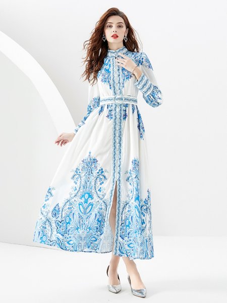 ชุดเดรสยาวสวยๆ ชุดเดรสยาวใส่สบาย ใส่ทำงาน