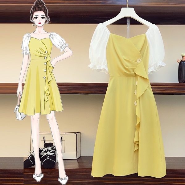 เดรสคนอ้วน เดรสสาวอวบ ชุดเดรสคนอ้วนวัยรุ่น BY PLUS SIZE Girl