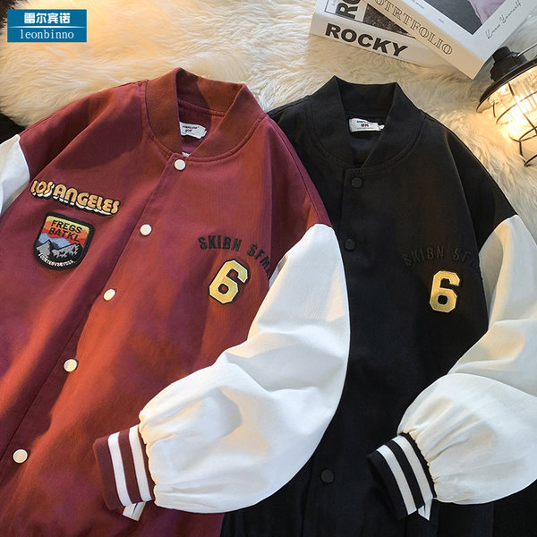 เสื้อแจ็คเก็ตเบสบอล เสื้อคลุม เสื้อแขนยาวสไตล์เกาหลี
