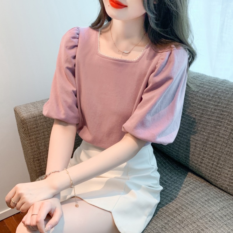 เสื้อผ้าวัยรุ่นเกาหลี เสื้อยืดวัยรุ่นผู้หญิง มีขนาด S M L XL