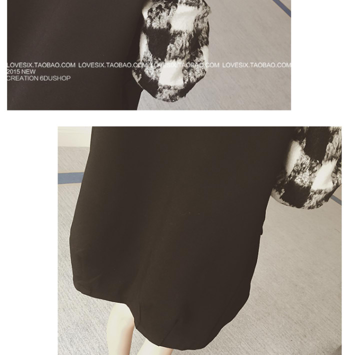 เสื้อกันหนาว สไตล์เกาหลี แต่งผ้าขนลายสก๊อตที่แขนนิ่ม ผ้าใยสังเคราะห์ เนื้อนุ่มลื่น แบบเก๋ พร้อมส่ง BLACK