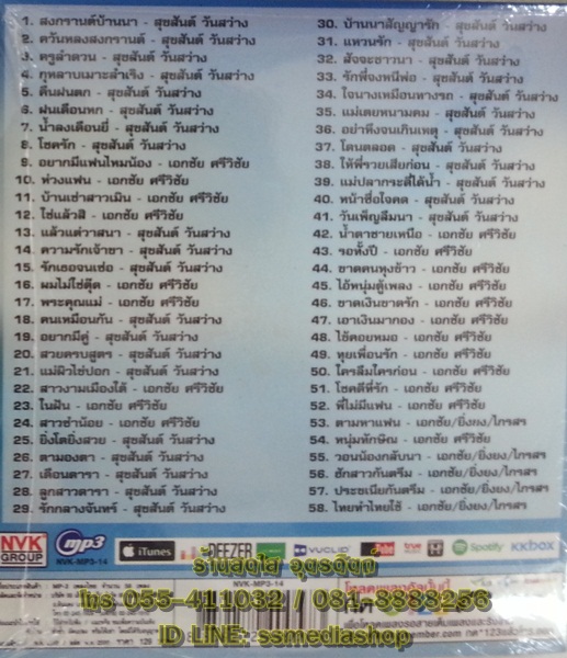 MP3 ลูกทุ่งแดนสะตอ เอกชัย ศรีวิชัย+สุขสันต์ วันสว่าง