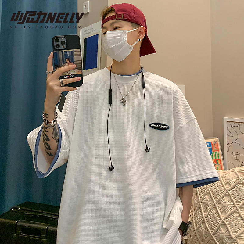 เสื้อยืดคอกลม ผู้ชาย เสื้อยืดผู้ชายเกาหลี เสื้อยืดเกาหลี แบรนด์ NELLY