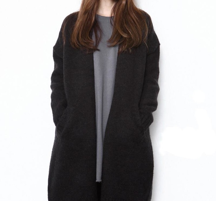 เสื้อคลุมกันหนาว ยาว 37 นิ้ว ไหมพรม เรียบๆ เกาหลีสุดๆ ใครชอบแนวเกาหลี จัดเลยนะคะ