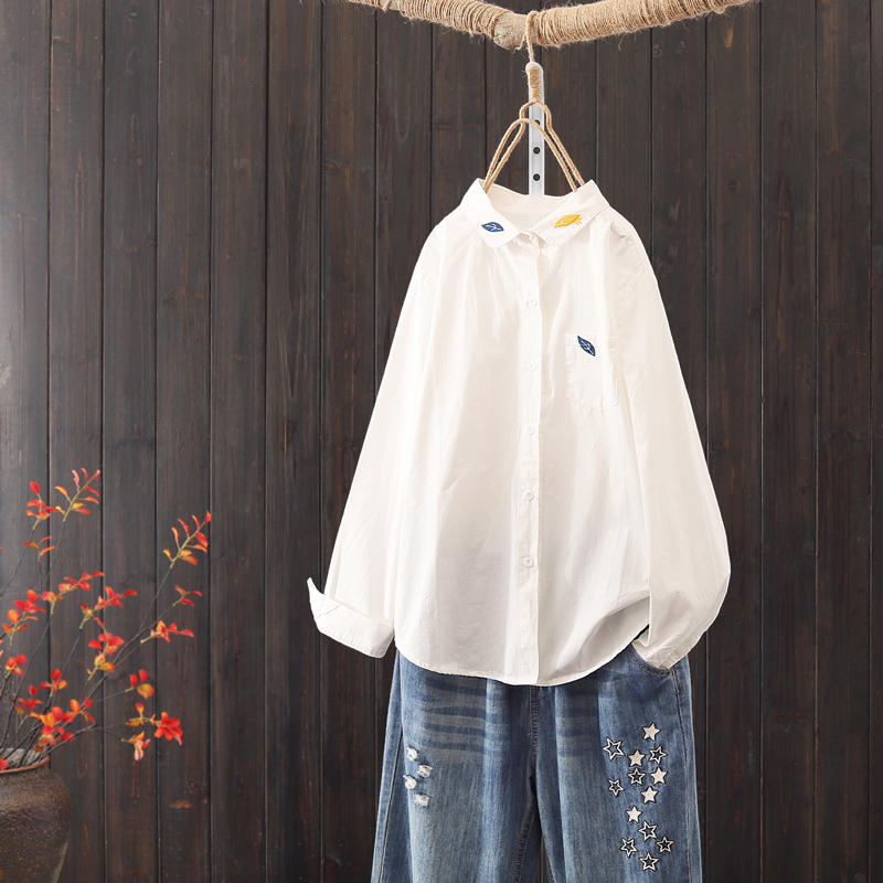แบบเสื้อสวยๆ เสื้อผ้าฝ้ายลินิน เสื้อเชิ้ตผ้าลินิน