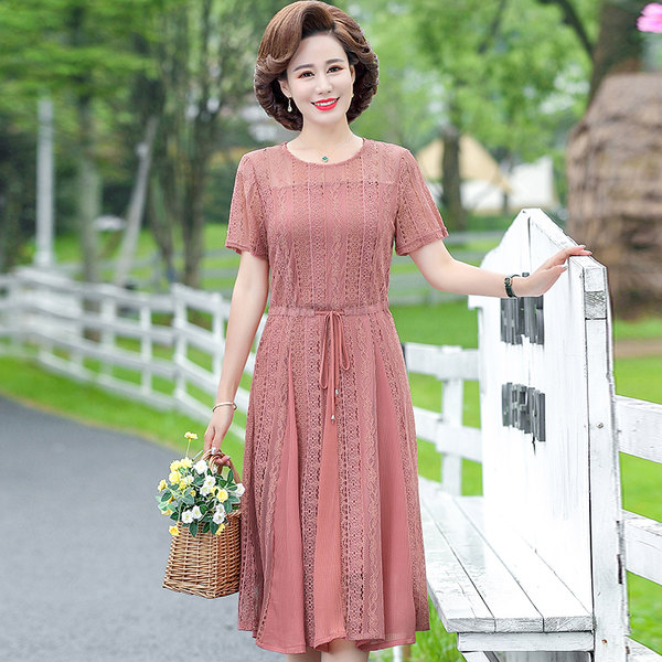 เดรสวัยผู้ใหญ่40-60ปีเดรสคุณแม่