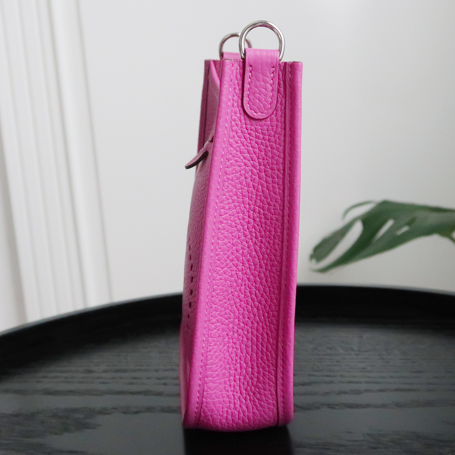 Hermes Magnolia Clemence Leather Evelyne TPM 16 CM PHW