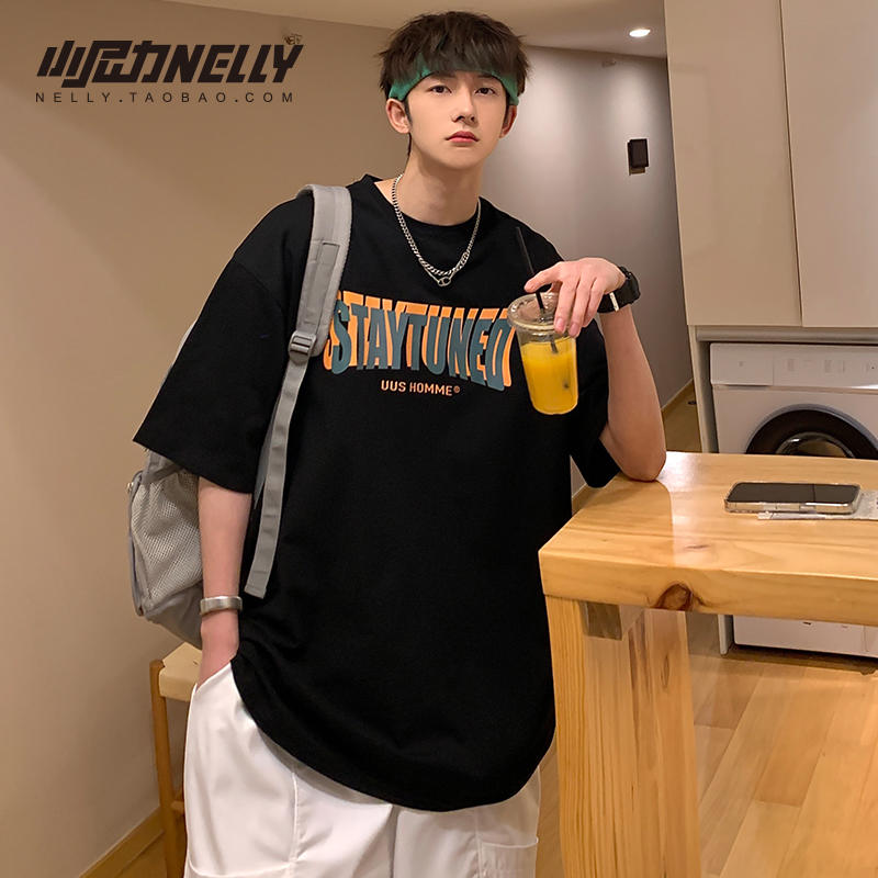 เสื้อยืดคอกลม ผู้ชาย เสื้อยืดผู้ชายเกาหลี เสื้อยืดเกาหลี แบรนด์ NELLY