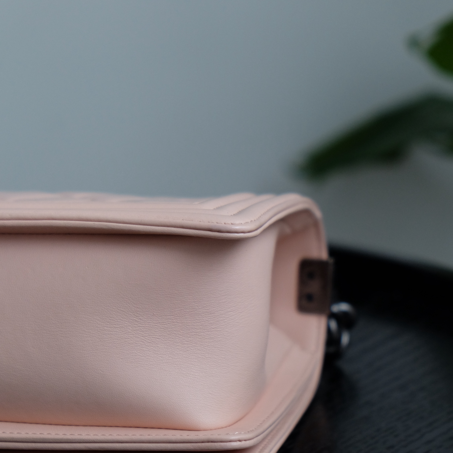 Chanel Nude Calf Leather Medium Boy 10" RHW