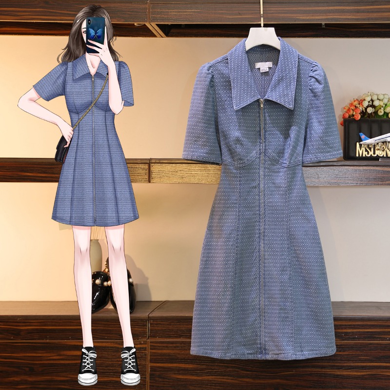 เดรสแขนสั้น มีไซส์ L-4XLอก 38-47 นิ้ว ใส่ได้ทั้งสาวหุ่นดีน่ารักจนถึงสาวอวบพลัสไซส์ จัดส่งฟรี! ทักแชทสั่งซื้อ