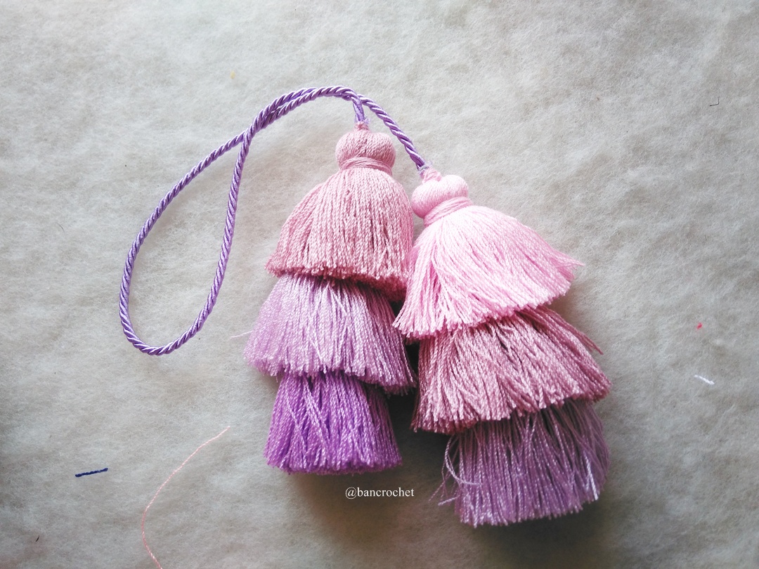 พวงกญแจพู่แขวนกระเป๋า Tassel keychains หลากสี 5.5-6 นิ้ว