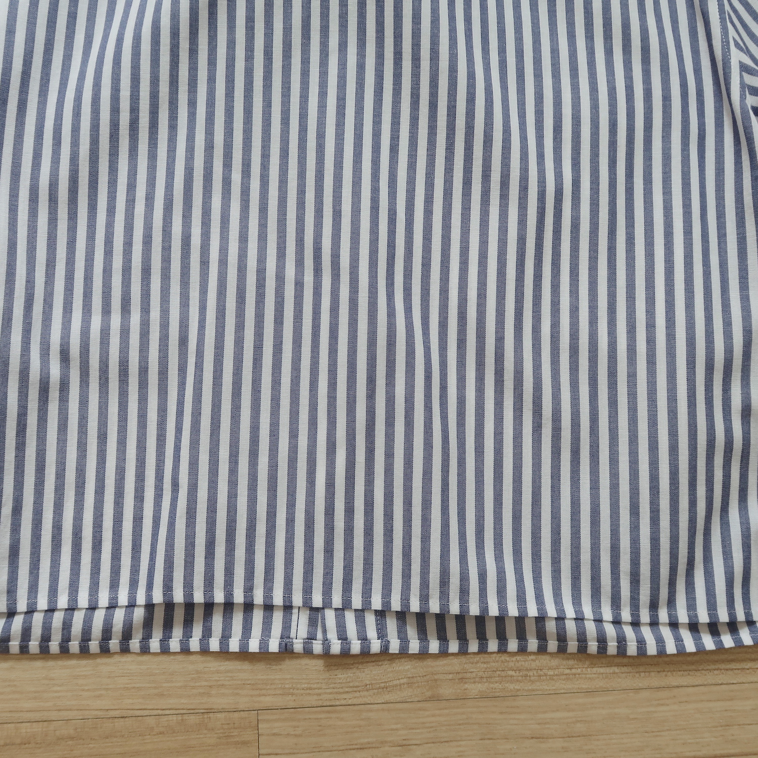Celine Blue Stripe Crop Shirt