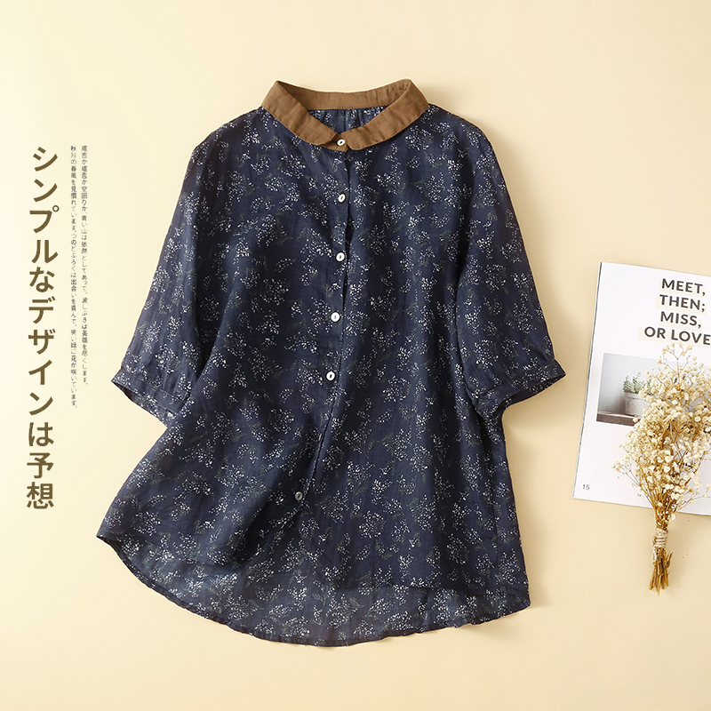 เสื้อลินิน เสื้อผ้าฝ้ายลินิน เสื้อเชิ้ตผ้าลินิน BY Zimo