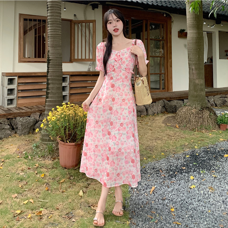 เดรสแขนสั้น มีไซส์ L-4XLอก 38-47 นิ้ว ใส่ได้ทั้งสาวหุ่นดีน่ารักจนถึงสาวอวบพลัสไซส์ จัดส่งฟรี! ทักแชทสั่งซื้อ